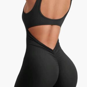 Back Scrunch Workout Romper