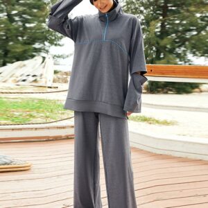 Hooded Top & Wide-Leg Trousers Set
