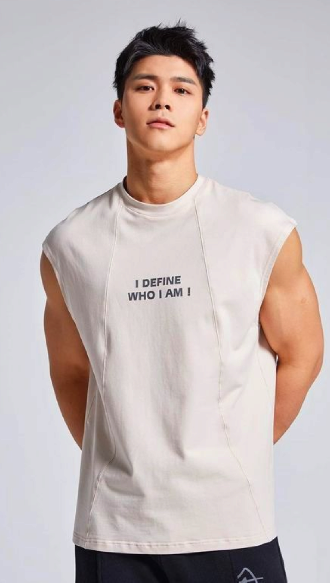 Crew Neck Printed Men's Sleeveless T Shirt